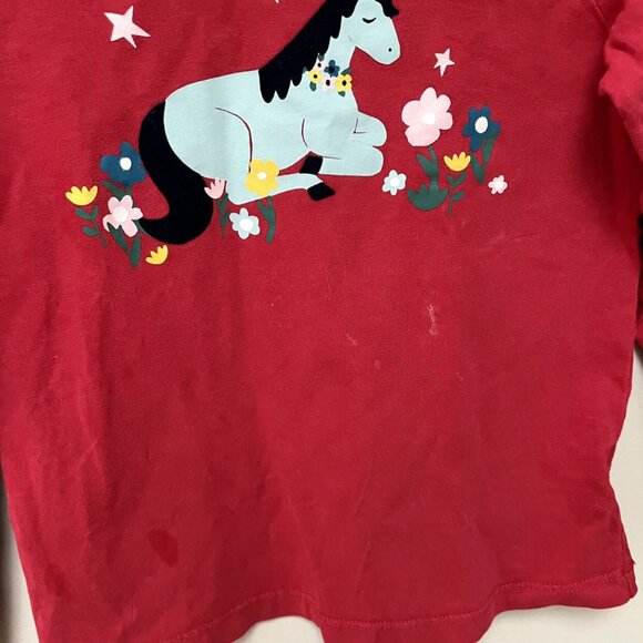 Hanna Andersson Red Unicorn Top - Picture 6 of 6